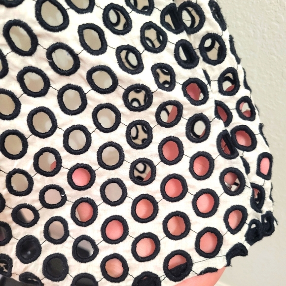 J.CREW Woman's Black & White Eyelet Dress size 10T - Picture 14 of 15